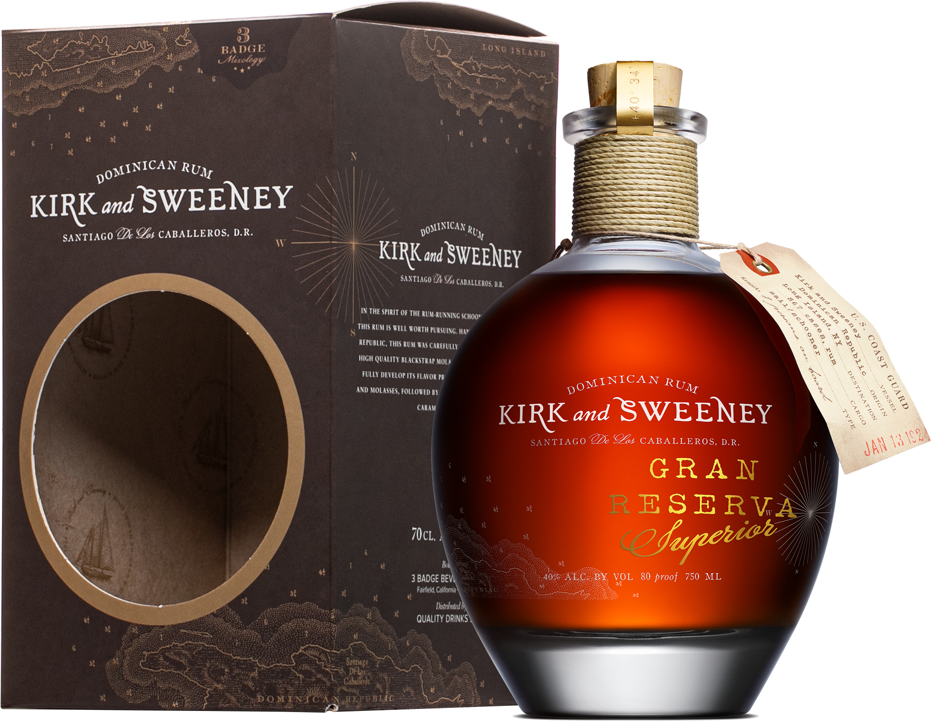 Kirk and Sweeney Gran Reserva Superior Tmavý rum Svět nápojů