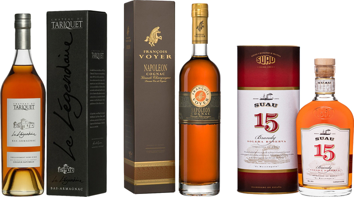 Bundle François Voyer Napoléon + Tariquet Le Légendaire + Suau Brandy 15y