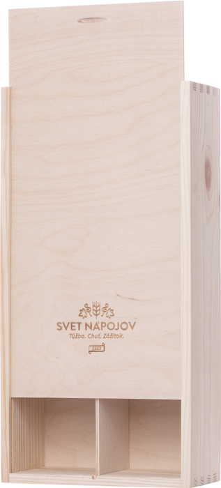 Dřevěný box na víno 2 láhve