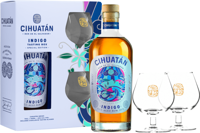 Cihuatán Indigo 8 Year Old +2 glasses