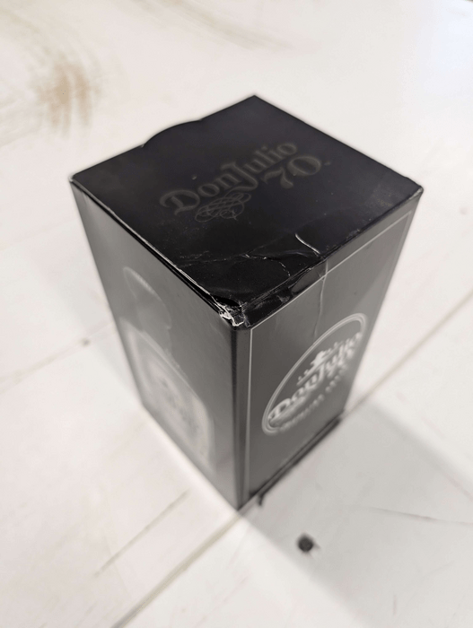 Don Julio 70 Crystal Claro Añejo Tequila - damaged box