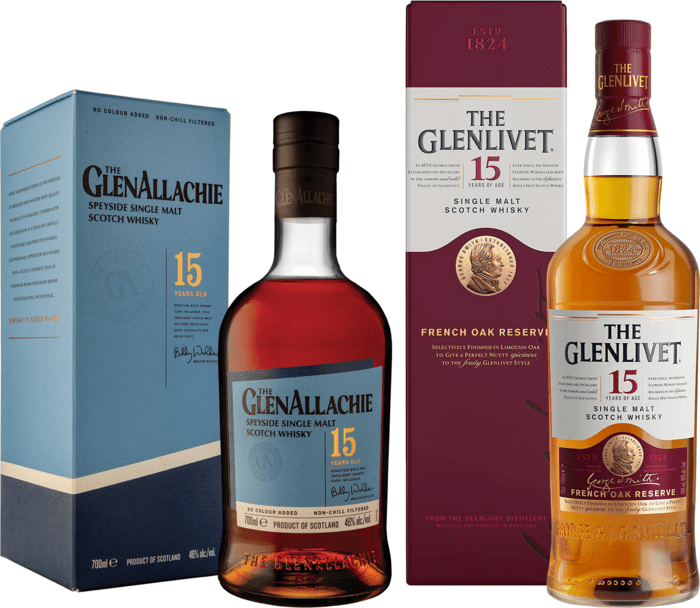 Bundle The GlenAllachie 15 Year Old + The Glenlivet 15 Year Old