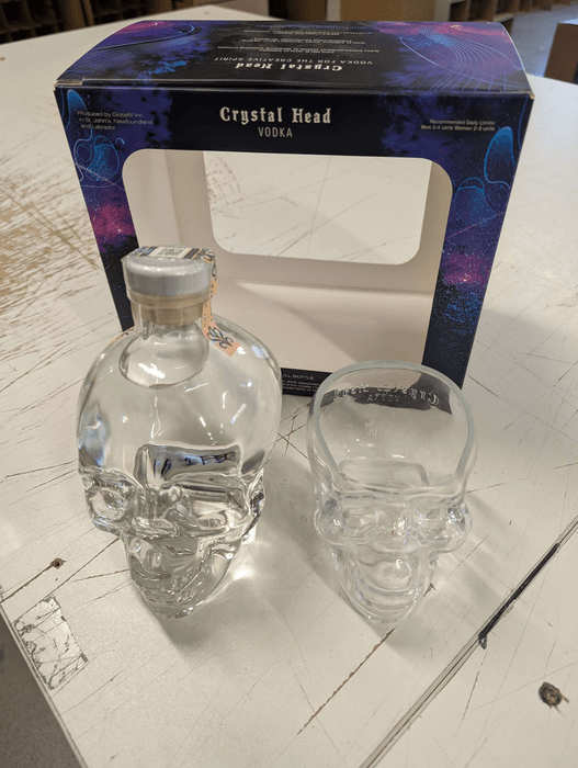 Crystal Head + 1 sklenice - poškozený