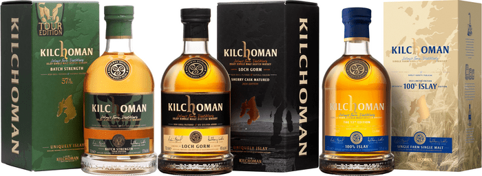 Bundle Kilchoman Uniquely Islay + Loch Gorm 2024 + 100 % Islay 2023