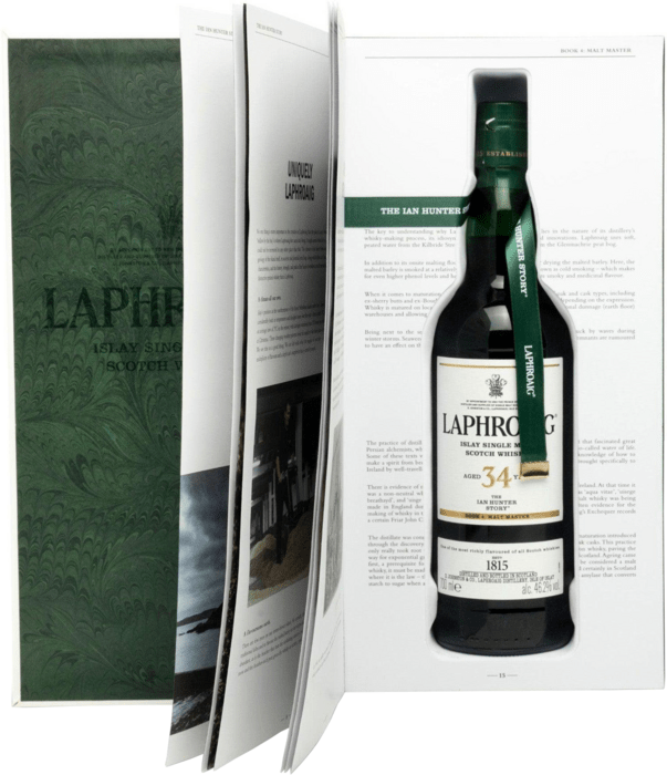 Laphroaig 34 Year Old The Ian Hunter Story Book 4 Edition