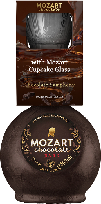 Mozart Chocolate Dark + Cupcake pohár