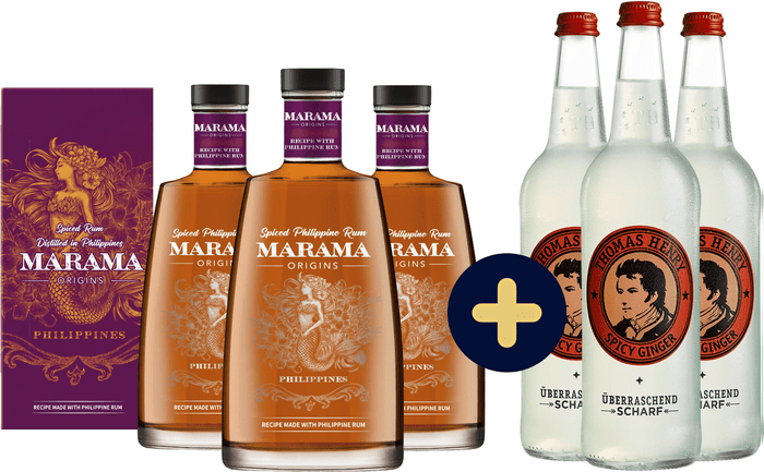 Bundle 3x Marama Origins Philippines + 3x Thomas Henry Ginger Beer 0,75l free