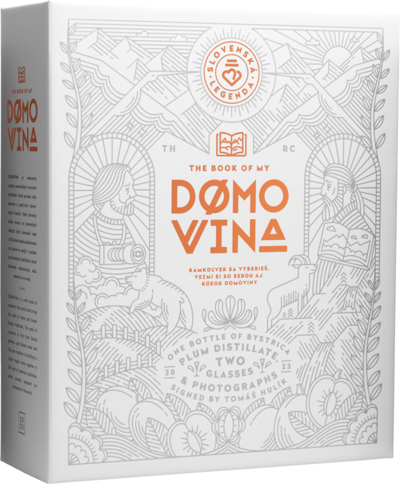 Domovina Bystrická Slivovica + 2 glasses