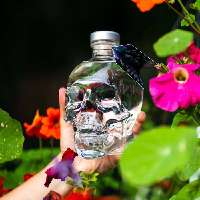 Crystal Head + 4 glasses