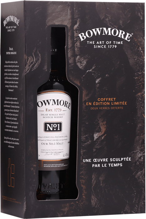 Bowmore No.1 + 2 poháre