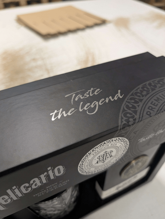 Relicario Ron Dominicano Supremo + glass - damaged box