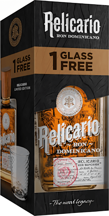 Relicario Ron Dominicano Superior + glass