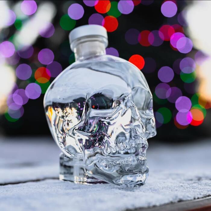 Crystal Head + 4 glasses