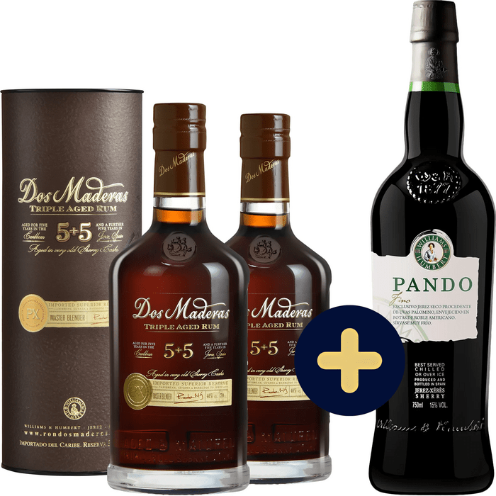 Bundle 2x Dos Maderas PX 5+5 + Fino Pando Sherry free