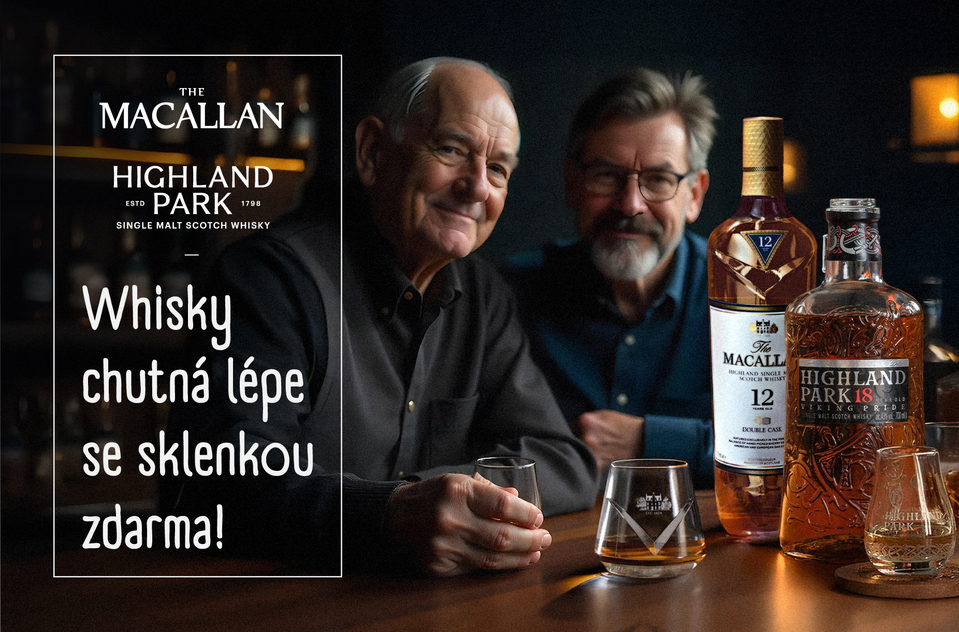 Whisky chuti lepší se sklenicí zdarma