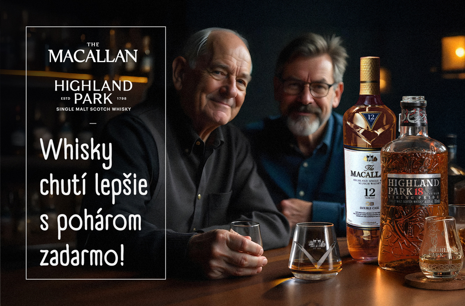 Whisky chuti lepšie s pohárom zadarmo