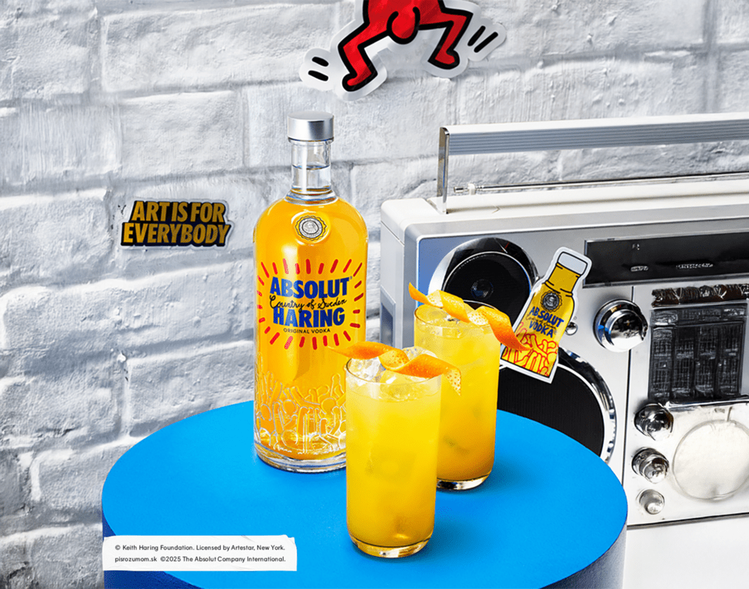 Absolut Haring Fizz: koktail plný života