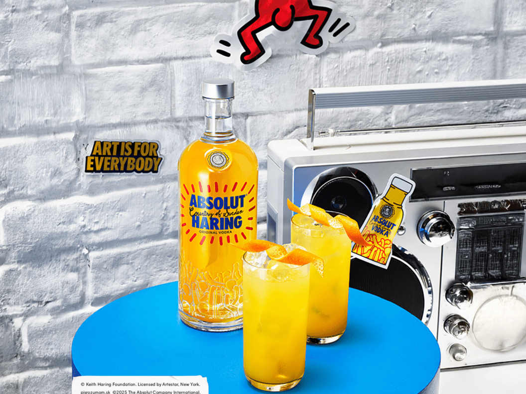 Absolut Haring Fizz: a cocktail full of life