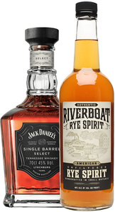 Set Jack Daniel's Single Barrel + Riverboat Small Batch Unfiltered Rye