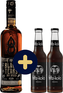 Bundle Black Tears Dry Spiced Rum + 2x fritz-kola free