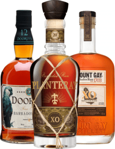 Set Planteray XO + Mount Gay XO + Doorly's 12 ročný