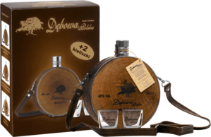 Dębowa Hunting Hip flask + 2 glasses