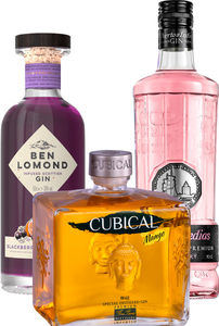 Bundle Ben Lomond Blackberry & Gooseberry Gin + Cubical Mango + Puerto de Indias Strawberry