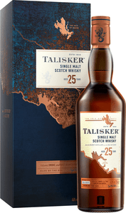 Talisker 25 ročná - poškodený obal
