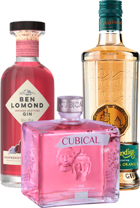 Bundle Ben Lomond Raspberry & Elderflower Gin + Cubical Kiss + Puerto de Indias Spanish Peach&Orange