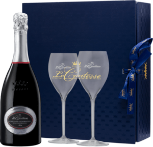 Le Contesse Prosecco Spumante DOCG Conegliano Valdobbiadene Brut + 2 sklenice