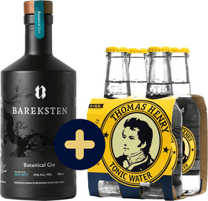 Bundle Bareksten Botanical Gin + 4x Thomas Henry Tonic Water free
