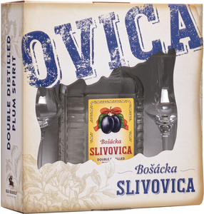 Bošácka Slivovica Hranatá + 2 poháre