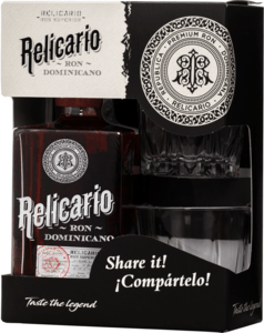 Relicario Ron Dominicano Superior + 2 poháre