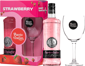 Puerto de Indias Strawberry + glass