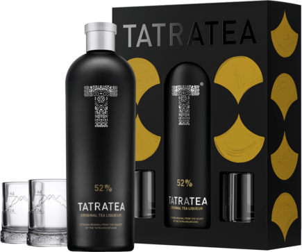 Tatratea Original 2025 with 2 glasses - Herbal Liqueurs | Bondston