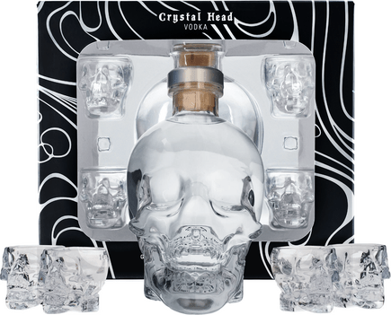 Crystal Head with 4 glasses - Plain vodka | Bondston