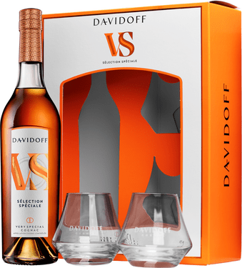 Davidoff VS Selection Speciale with 2 glasses - Cognacs VS | Bondston