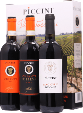 Piccini Vini Toscani 3x0.75l - Gifts up to 30 € | Bondston