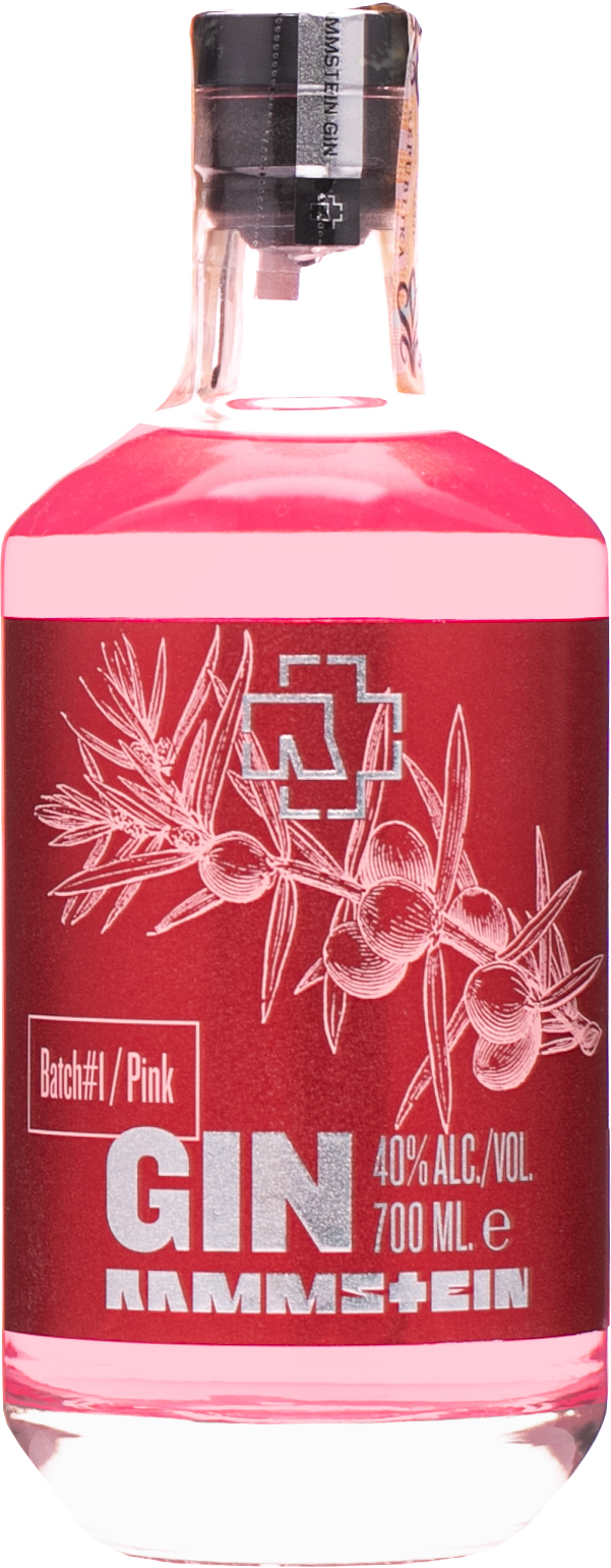 Rammstein Pink Gin 40% 0,7l (čistá fľaša)