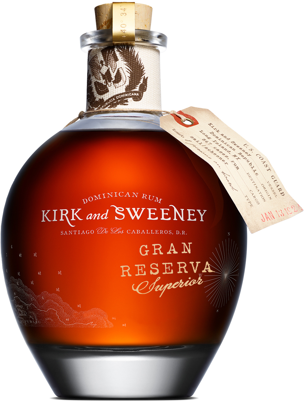 Kirk and Sweeney Gran Reserva Superior 40% 0,7l (čistá fľaša)