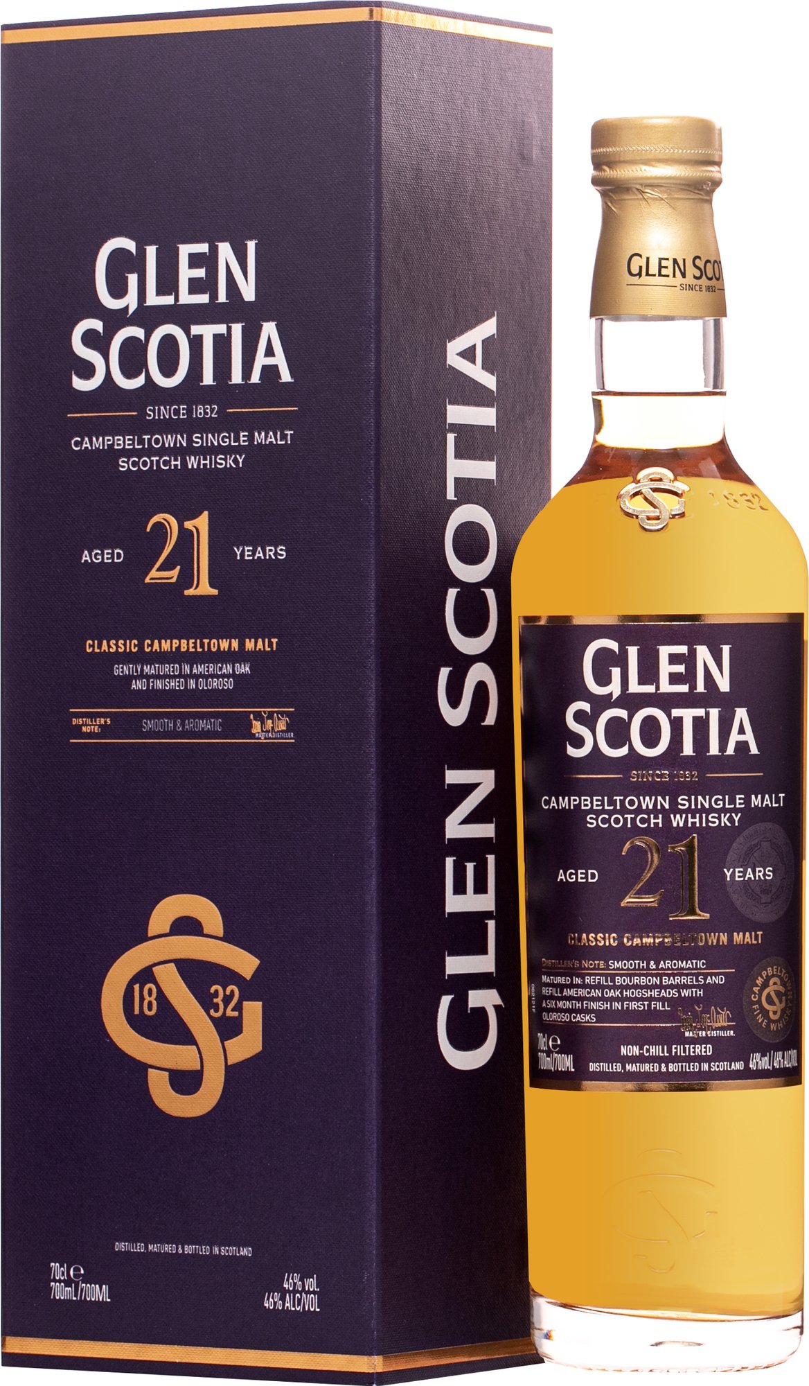 Glen Scotia 21 letá Single Malt Whisky 46% 0,7l