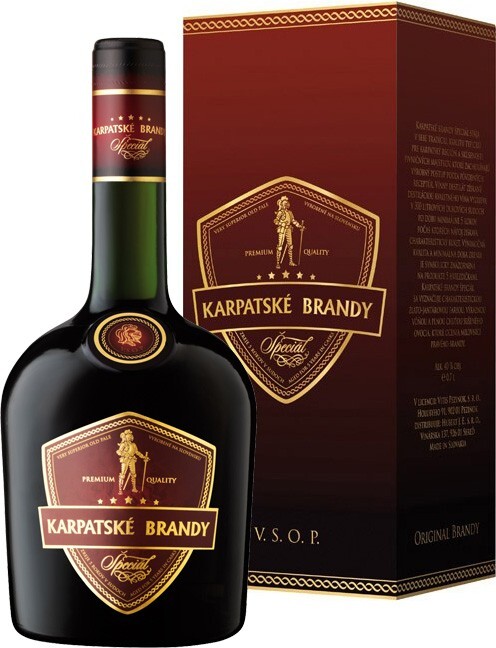 Karpatské Brandy Špeciál 40% 0,7l (karton)