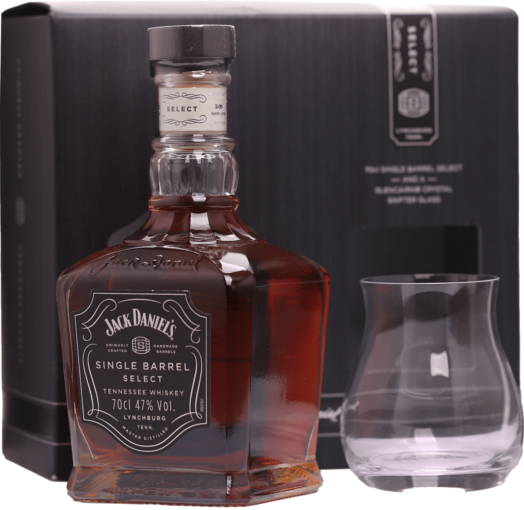 Jack Daniel's Single Barrel + 1 sklenice 47% 0,7l (darčekové balenie 1 pohár)