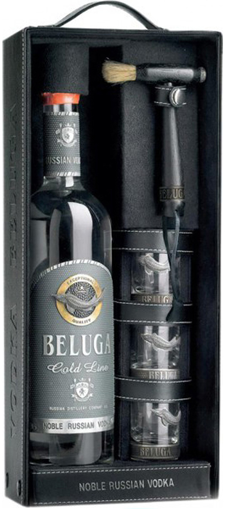 Beluga Gold Line + 3 sklenice 40% 0,7l (darčekové balenie 3 poháre)