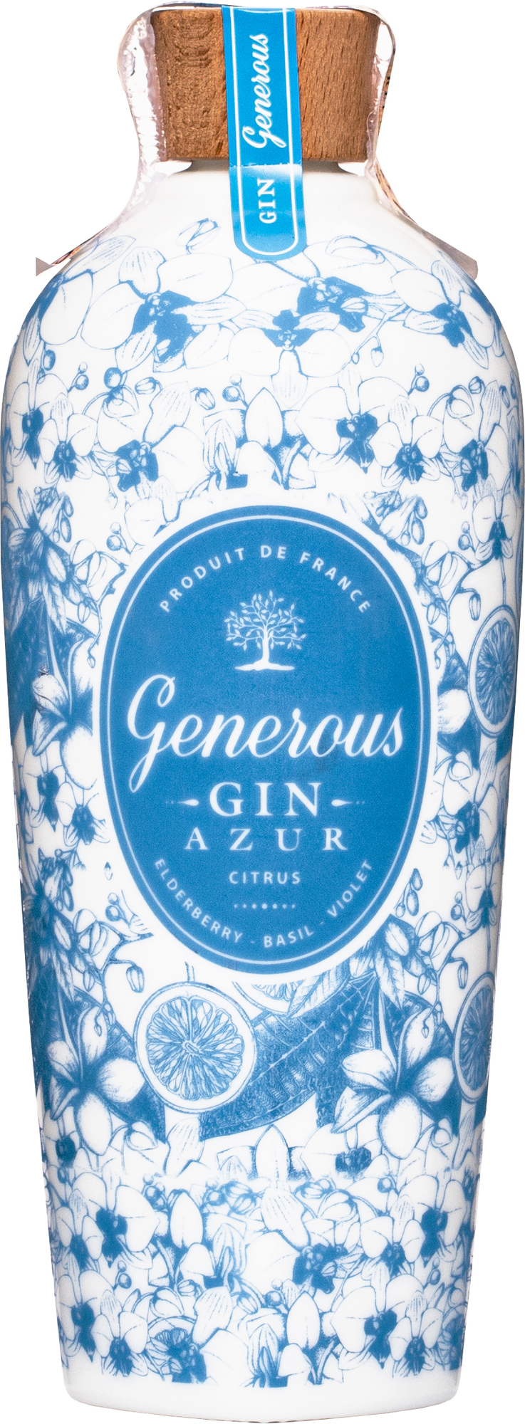 Generous Gin Azur 40% 0,7l (čistá fľaša)