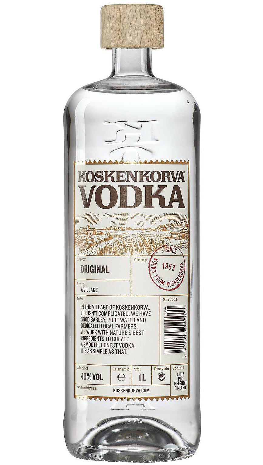 Koskenkorva Original 1l 40% (čistá fľaša)