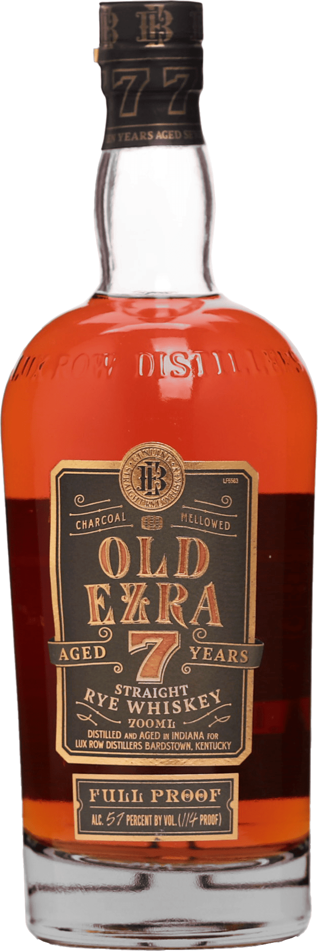 Old Ezra Brooks 7 ročná Rye 57% 0,7l (čistá fľaša)