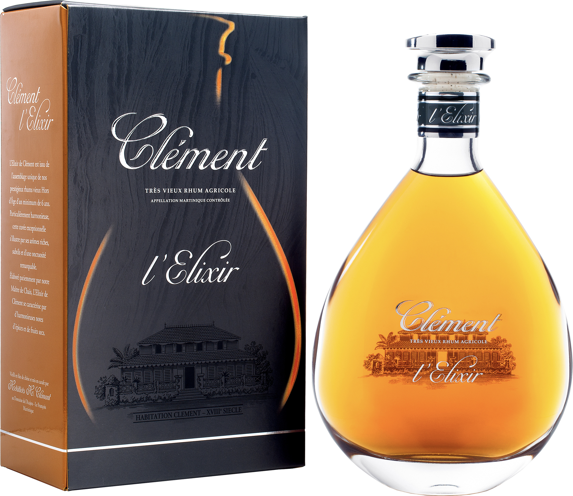 Rhum Tres Vieux Agricole V.S.O.P. Clement - Buy Spirits Martinique Online