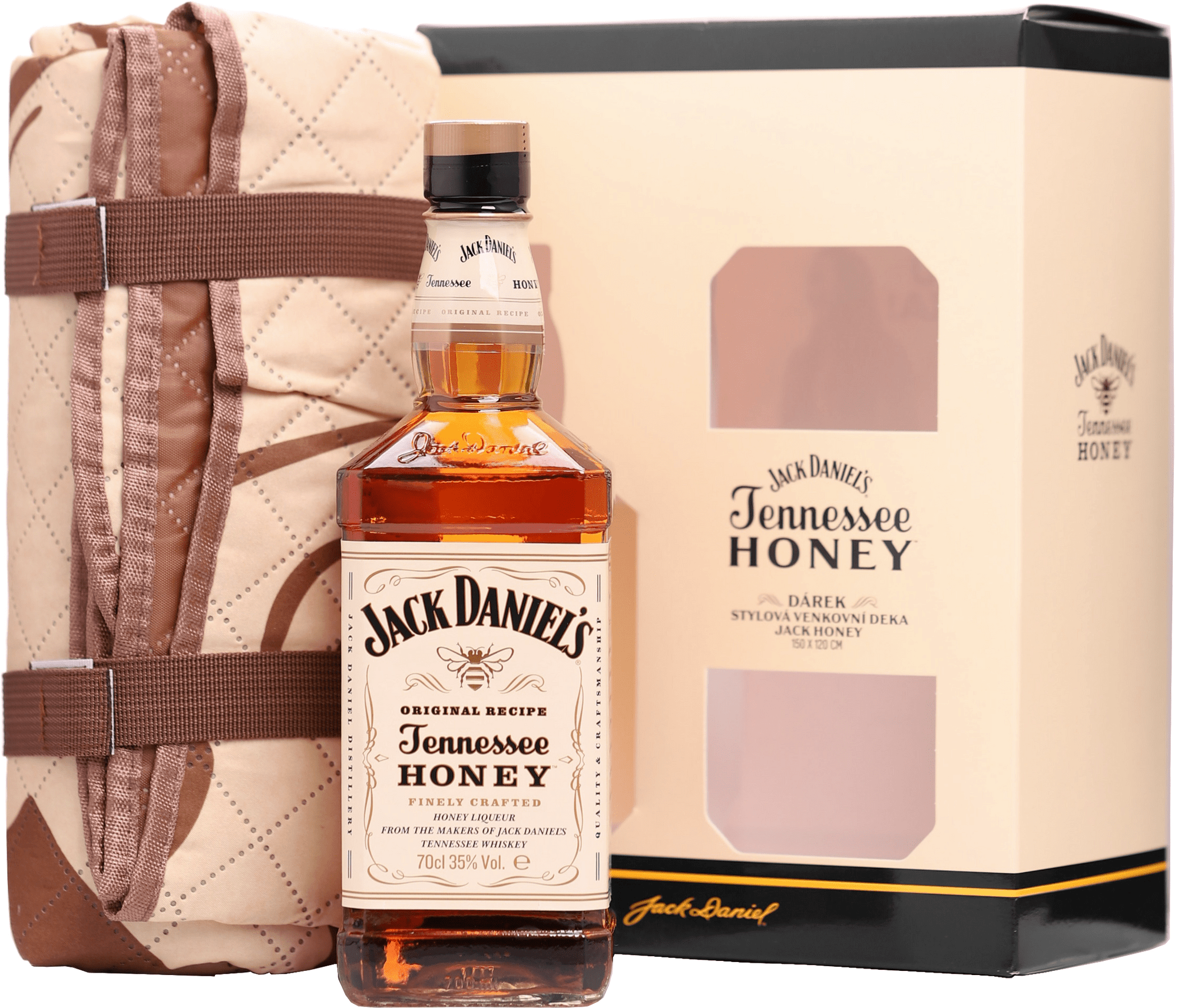 Jack Daniel's Honey + deka 35% 0,7l (darčekové balenie kazeta)