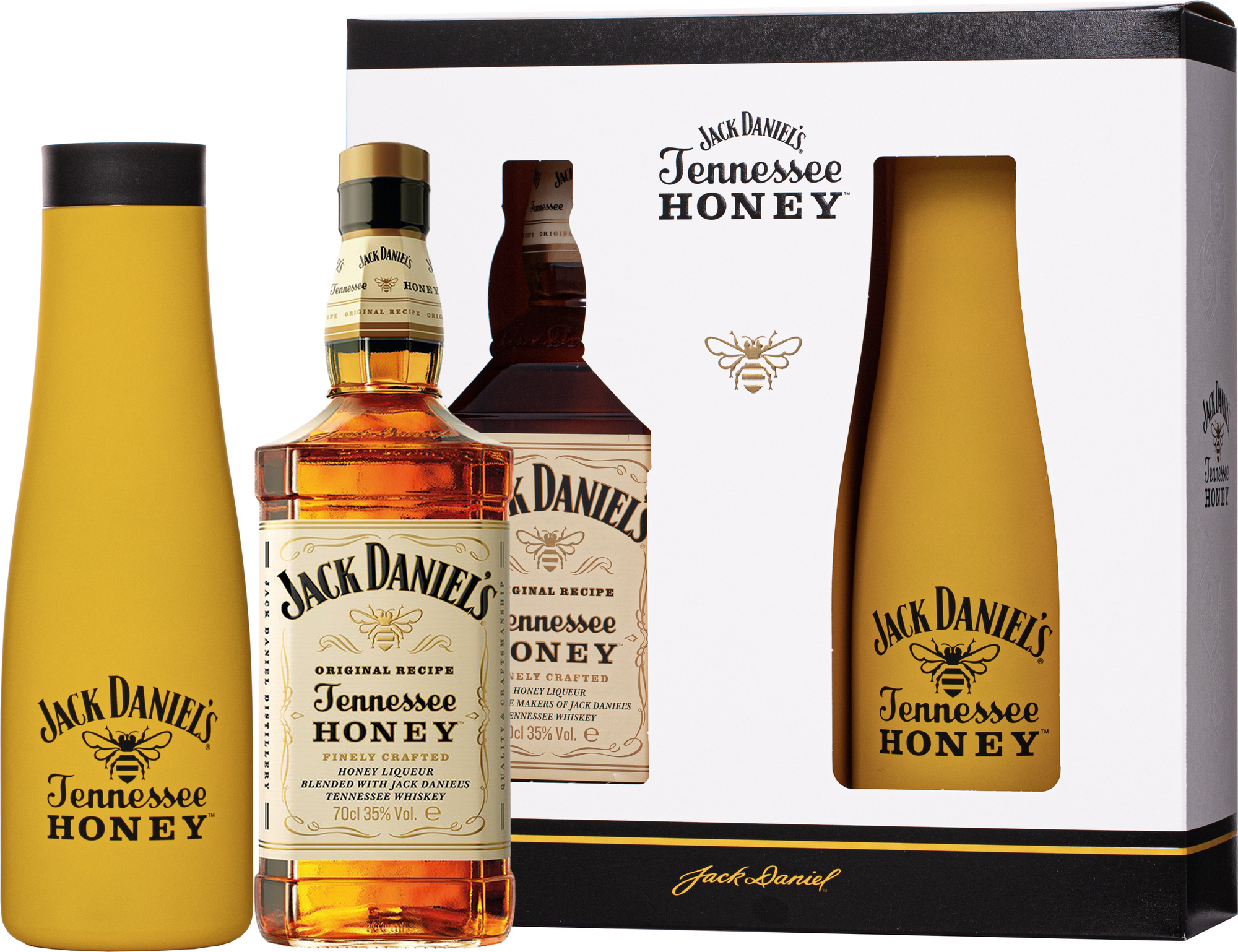 Jack Daniel's Honey + termoska 35% 0,7l (darčekové balenie kazeta)